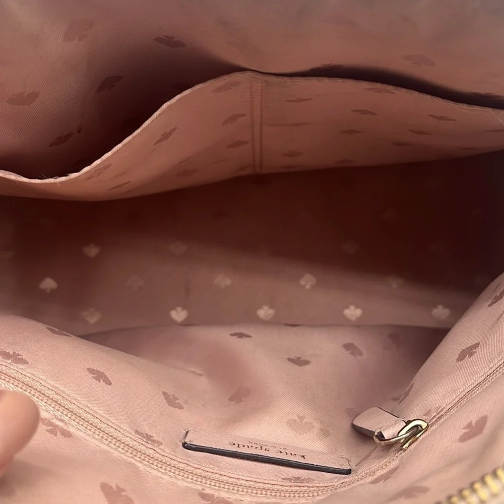 Kate Spade New York Pink Leather Dome Double Handle Crossbody Satchel BLEMISH